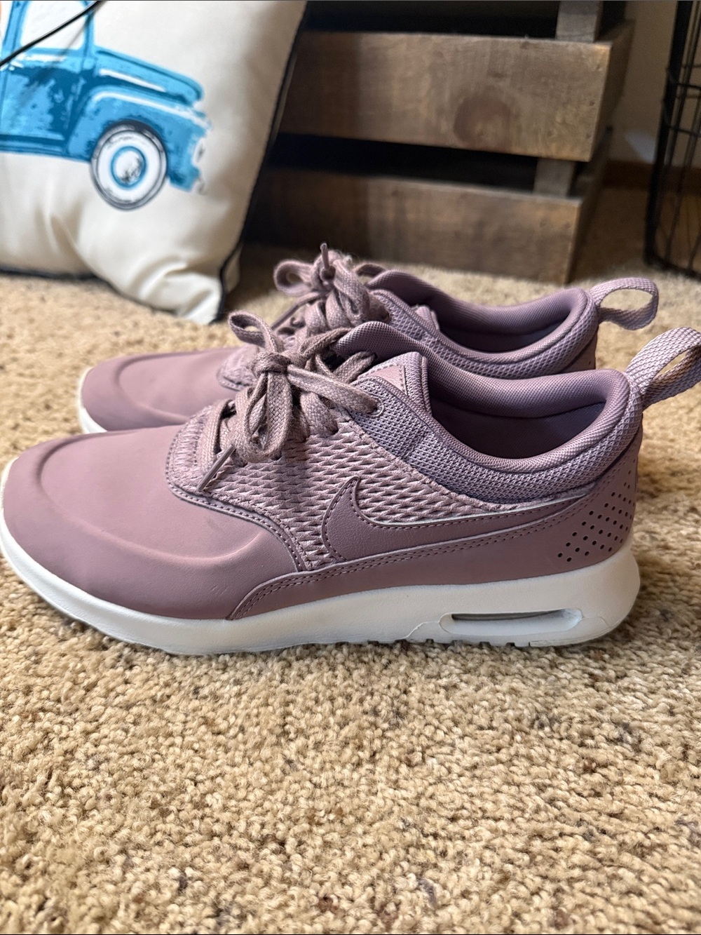 Nike Women’s Dusty Mauve Lace-Up Sneakers